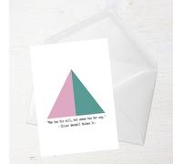 Man Has His Will, But Woman Has Her Way Greetings Card - Standard Card