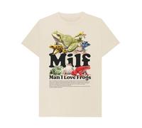 Man I Love Frogs T-Shirt Cute Frog Meme Tee, Funny Frog Meme T-Shirt for Men - Milf Man I Love Frogs Graphic Tee - Novelty Amphibian Lover Gift