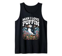 Man I Love Puffin Seabird Bird Watching Lover Tank Top