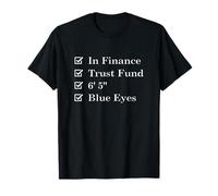 Man in Finance checkbox with characteristics and qualities T-Shirt