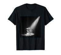 Man in Flat Cap Kneeling By Chair Spotlight Noir Art Value Graphic T-Shirt