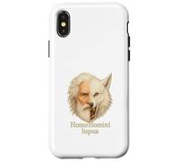 Man Is a Wolf to Man Homo Homini Lupus Latin Quote Case for iPhone X/XS