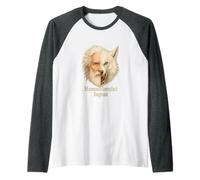 Man Is a Wolf to Man Homo Homini Lupus Latin Quote Raglan Baseball Tee