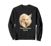 Man Is a Wolf to Man Homo Homini Lupus Latin Quote Sweatshirt