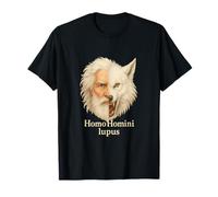 Man Is a Wolf to Man Homo Homini Lupus Latin Quote T-Shirt