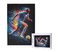 Man Jigsaw Puzzles for Adults 4000 Piece, Football Puzzles for Adults Wooden, Funny/Difficult/Impossible/Challenging Decompression Games, As a Birthday for Women and Men ML-1376
