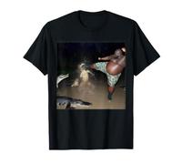 Man Kicking Alligator In Swamp T-Shirt