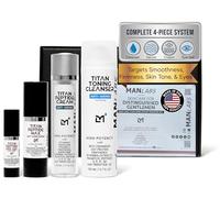 Man Labs Titan Anti-Ageing Face Care Set for Men, Oscar 2025 Face Care Set for Men, with Hyaluronic Acid and 10% Niacinamide Serum for Dark Spots, Wrinkles