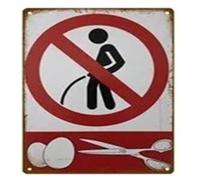 Man Lady Funny WC Sign Metal Poster Toilet Plate Tin Plaque KTV Bar Shop Bathroom Wall Decor Mural Home decoration 8 X 12 Inch(4)