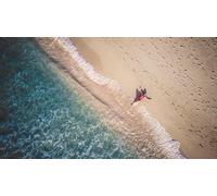 Man Lying on the Shore - 2000 Piece Paper Jigsaw Puzzle - Difficult Puzzle for Adults, Great for Gifts70x100cm