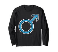 Man Masculine Male Gender Men's Vintage Cool Retro Symbol Long Sleeve T-Shirt