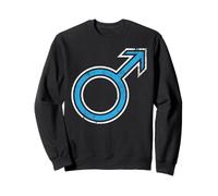 Man masculine male gender men's vintage cool retro symbol Sweatshirt