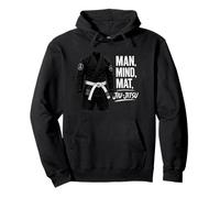 Man Mind Mat Jiu-Jitsu Philosophy Pullover Hoodie
