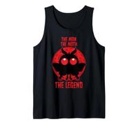 Man, Moth, The Legend - Moonlit Mythical Mothman Cryptid Tank Top