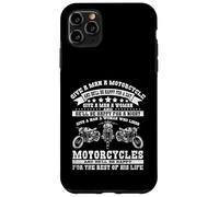 Man Motorcycle Women Happy Best Life Biker Husband Wife Case for iPhone 11 Pro Max