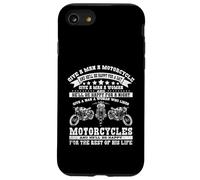 Man Motorcycle Women Happy Best Life Biker Husband Wife Case for iPhone SE (2020) / 7/8