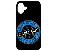 Man Myth Cable Guy | Occupation Trades Worker Case for iPhone 16 Plus