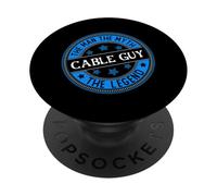 Man Myth Cable Guy | Occupation Trades Worker PopSockets Adhesive PopGrip