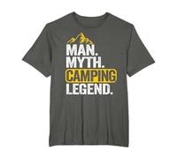 Man Myth Camping Legend Outdoor Camper Grandpa Camping Dad T-Shirt