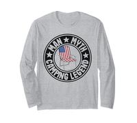 Man Myth Camping Legend RV Camper Dad Outdoor Mens Camping Long Sleeve T-Shirt