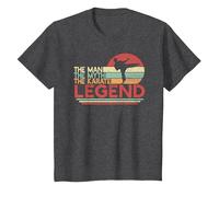 Man Myth Karate Legend | Karate Fighter T-Shirt, Youth, Dark Heather Grey, Small