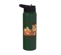 Man Napping with Cat Quiet Feline Comfort Mode Stainless Steel Insulated Water Bottle