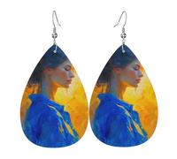 Man Nothing Else Can Take Leather Earring Fashion Hanging Lightweight Earrings For Daily Beach