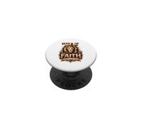 Man Of Faith Cool Lion Husband Protector Hero Father's Day PopSockets Adhesive PopGrip
