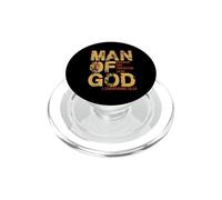 Man Of God Cool Lion Husband Protector Hero Father's Day PopSockets PopGrip for MagSafe