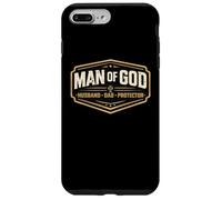 Man Of God Husband Dad Protector Christian Father Jesus Papa Case for iPhone 7 Plus/8 Plus