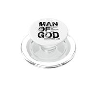Man Of God Husband Protector Hero Father's Day Cool Lion PopSockets PopGrip for MagSafe
