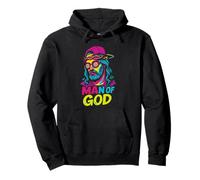 Man Of God - Vintage Colorful Jesus Christian Faith Pullover Hoodie