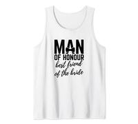 Man of Honour Best Friend of Bride Wedding Bridal Party Tank Top
