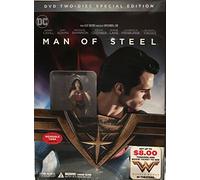 Man of Steel Two-Disc + Wonder Woman Collectible Action Figure Exclusive Movie Special Edition Set