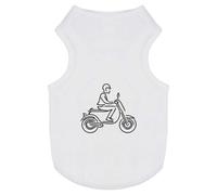 'Man On A Scooter' Pet Dog/Cat T-Shirt (PT00118863)