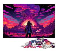Man on The Mountain Puzzles 1000 Pieces for Adults Difficult Puzzles for Adults Challenging Brain Teaser - Relaxing Toy for Teenagers 26X38CM/10.23x14.96inch