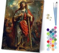 Man Paint by Numbers for Adults with Frame, Painting by Numbers for Adults God, DIY Acrylic Pigment Drawing Arts and Crafts, Hobbies for Women, for Home Wall Decor, Gifts for Women 40x52 inch S-9599
