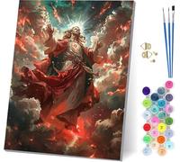 Man Paint by Numbers for Adults with Frame, Painting by Numbers for Adults God, DIY Acrylic Pigment Drawing Arts and Crafts, Hobbies for Women, for Home Wall Decor, Gifts for Women 12x16 inch S-7103