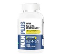 Man Plus Male Natural Enhancement - 60 Capsules - Natural Ingredients - Male Energy & Stamina Endurance Booster