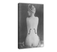 Man Ray Violin - Le Violon D'ingres Surrealist Canvas Art Poster And Wall Art Picture Print Modern Family Bedroom Decor Frame 12x18inch(30x45cm)