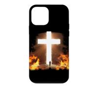 Man Running to Christian Cross of Jesus Christ in the Rock Case for iPhone 12 mini