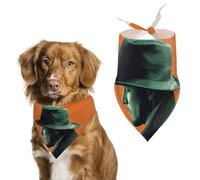 Man Silhouette Pet Scarf Exquisite Fashion Dog Bandanas Breathable Triangle Cat Dogs Bibs Scarf for Dog Bandana for Small Medium Large Kerchief