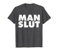 Man Slut Tshirt Dirty Old Man Shirts Funny Las Vegas Shirt T-Shirt, Men, Dark Heather Grey, Medium