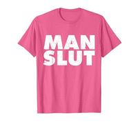 Man Slut Tshirt Dirty Old Man Shirts Funny Las Vegas Shirt T-Shirt, Men, Pink Heather, Medium