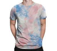 Man Sports T Shirt Short Sleeve Crew Neck Gym Running Breathable Athletic Shirts Short Sleeve Sport Tops Plain White t Shirt Streetwear Mens Retro T-Shirt (Light Blue,XXXL)