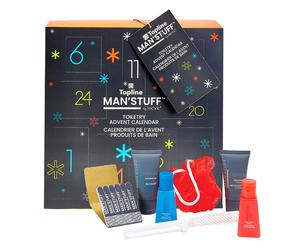 Man Stuff Mens Christmas Advent Calendar Toiletry Grooming Bath Gift Set Dad Son