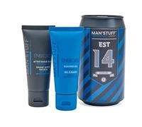 Man Stuff Shave Tin Can - Shaving Gel & Balm