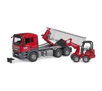 Man Tgs Container Truck With Mini Excavator Top Quality Toy