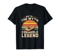 Man The Myth The Cornhole Legend Sunset T-Shirt