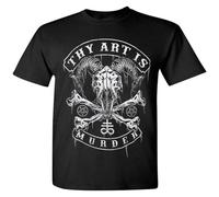 Man Thy Art is Murder Summer Baphomet Skull Men T Shirt Black